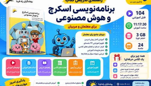 دوره آموزشی روش تدریس برنامه نویسی اسکرچ و هوش مصنوعی (در اسپات پلیر)